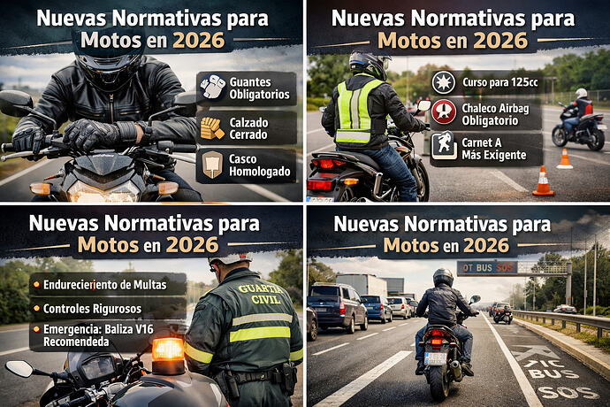 Nuevas normas dgt 2026 motos