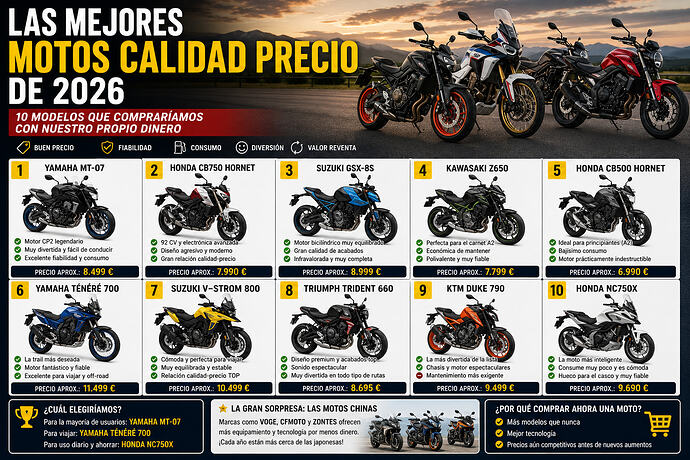 mejores motos 2026