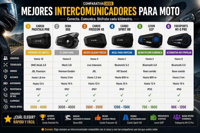mejores intercomunicadores 2026