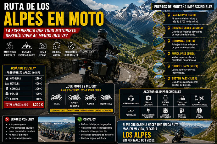 ruta por los alpes moto